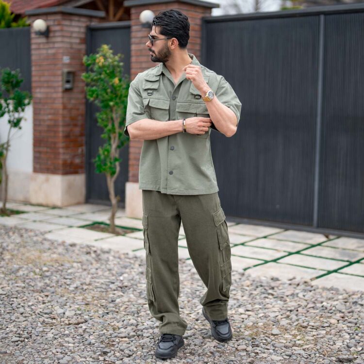 پیراهن کتان مردانه کد 20371