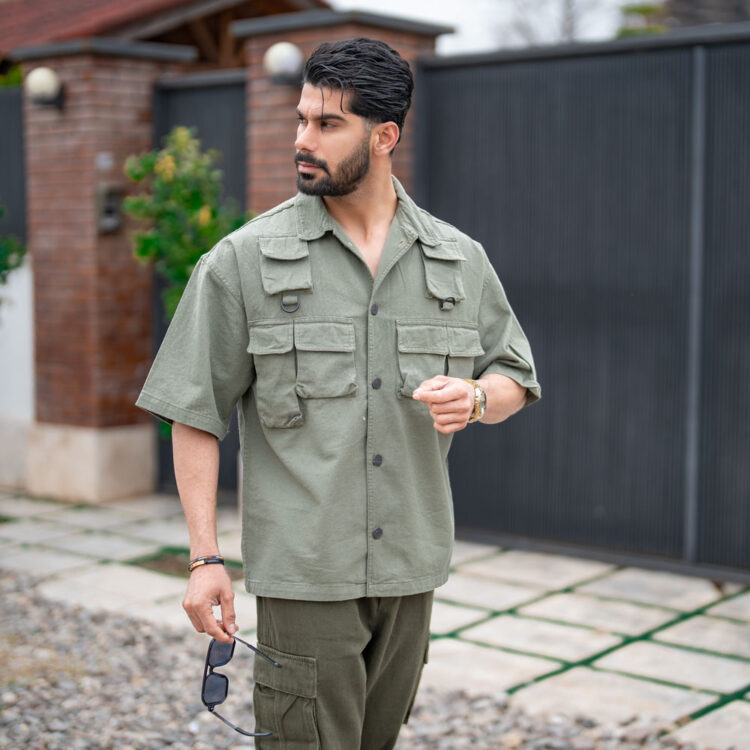 پیراهن کتان مردانه کد 20371