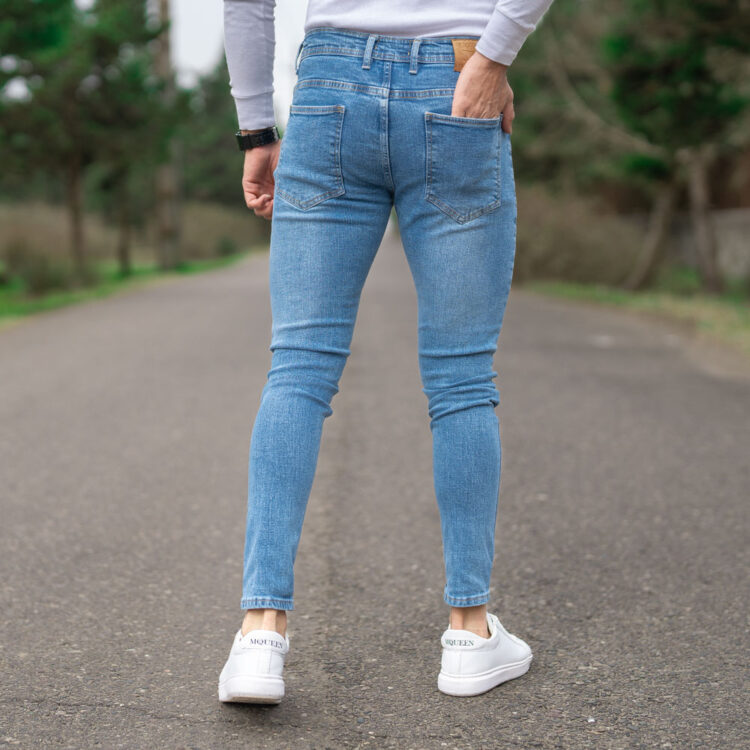 شلوار جین مردانه آبی کد 20352