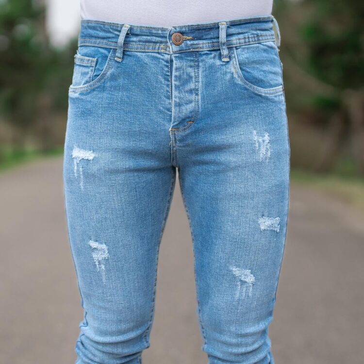 شلوار جین مردانه آبی کد 20352