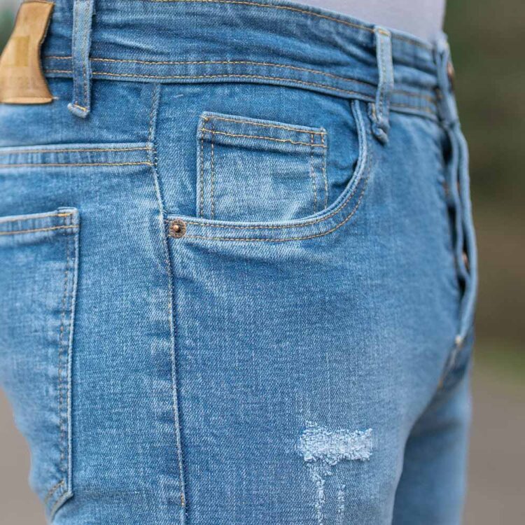 شلوار جین مردانه آبی کد 20352