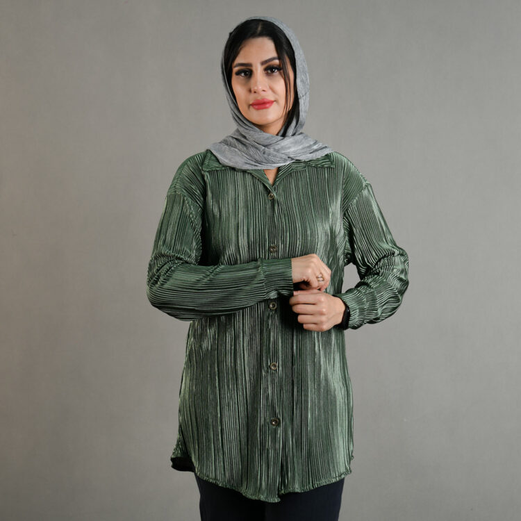 شومیز مانتویی پلیسه کد 20005