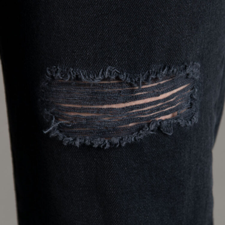 شلوار جین مام دخترانه مشکی کد 20146