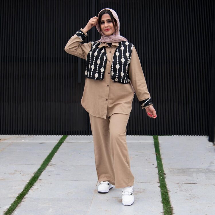 ست مانتو و شلوار سنتی کد 20451