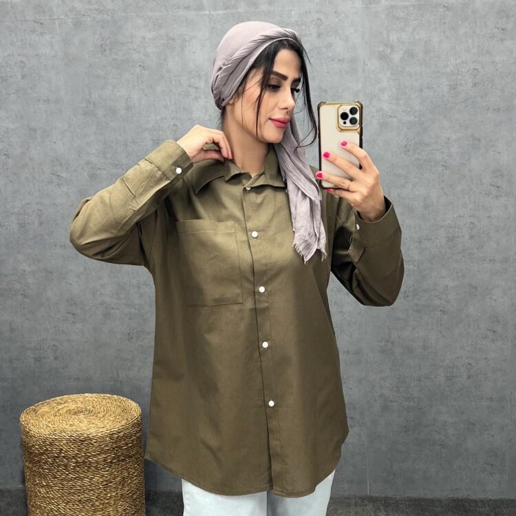 شومیز مانتویی کد 20038