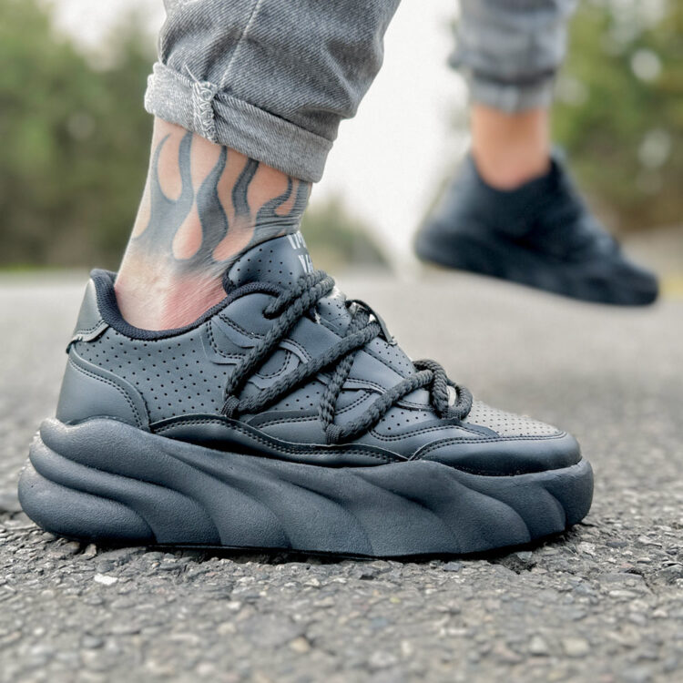 کتانی مردانه V2L مشکی کد 20128