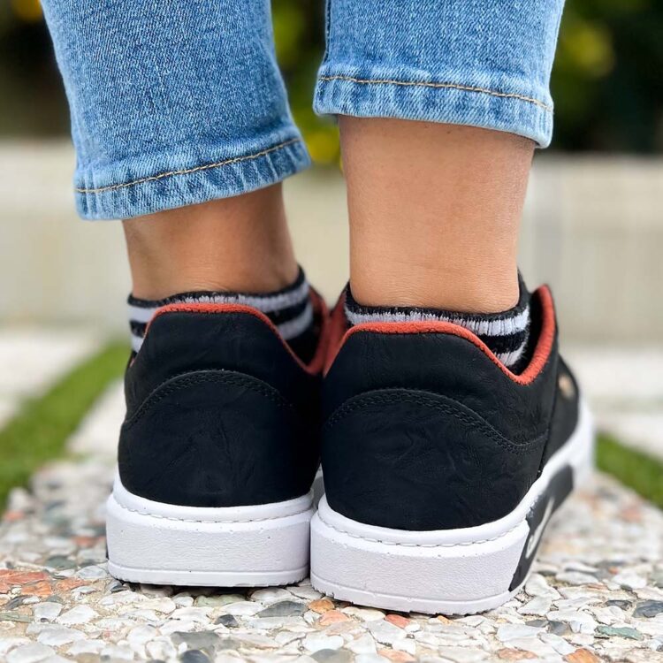 کتانی دخترانه کلارک مشکی کد 20421