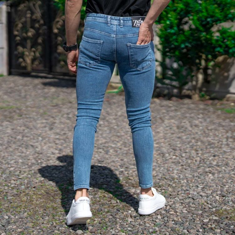 شلوار جین مردانه آبی کد 20574