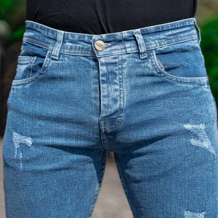 شلوار جین مردانه آبی کد 20574