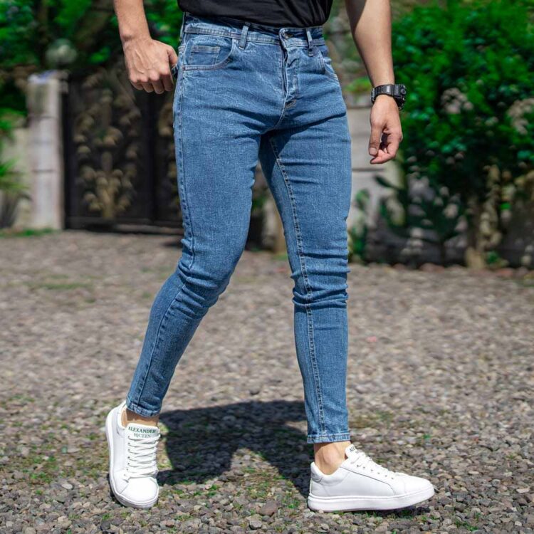 شلوار جین مردانه آبی کد 20575