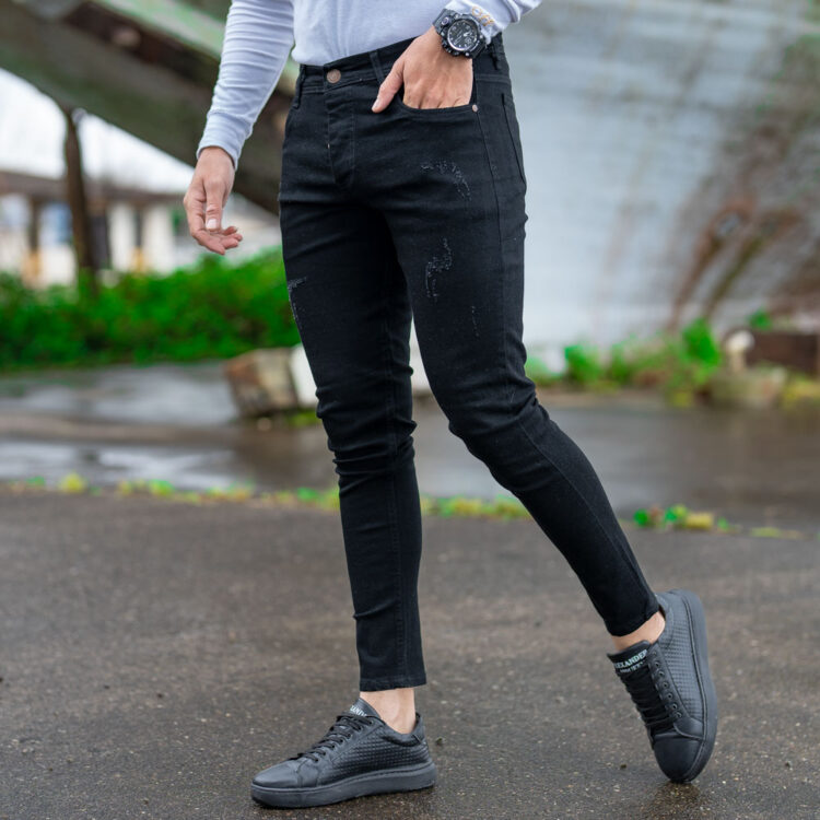 شلوار جین مردانه مشکی کد 20704