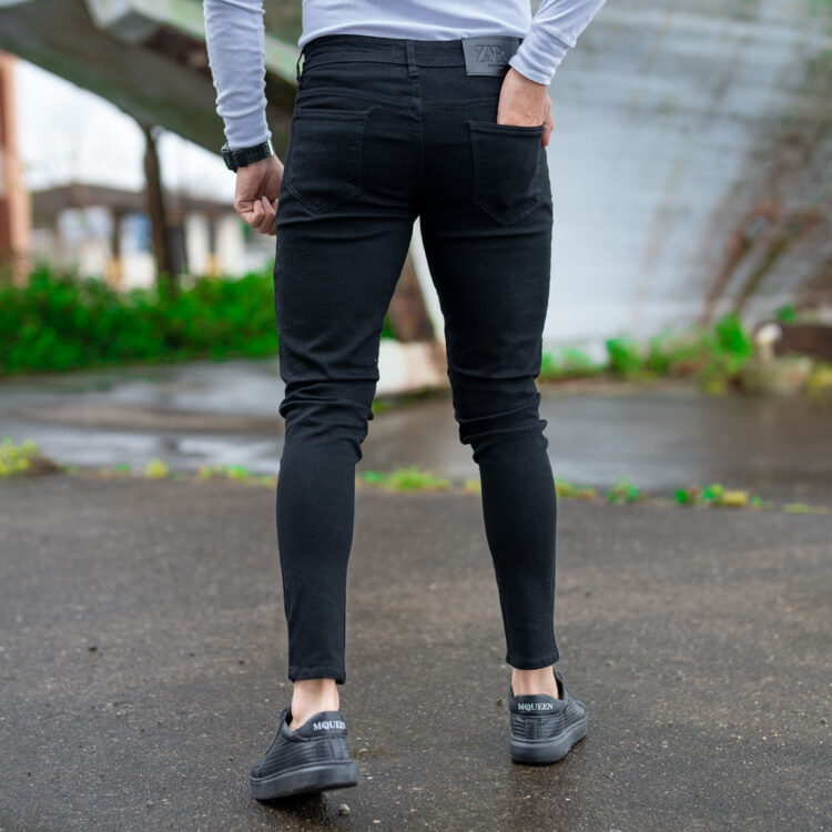 شلوار جین مردانه مشکی کد 20704