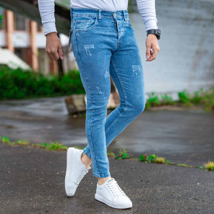 شلوار جین مردانه آبی کد 20700