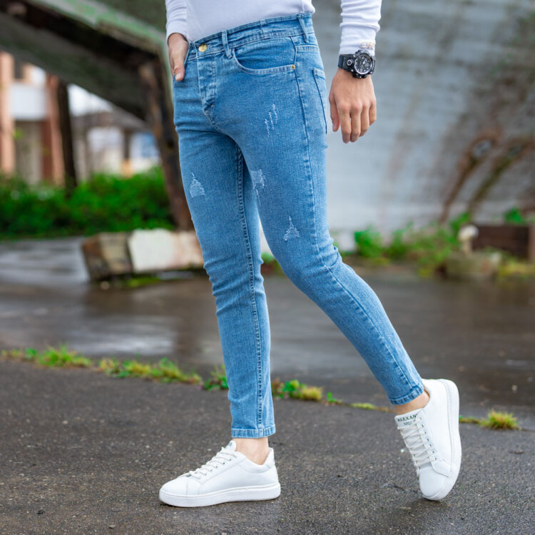 شلوار جین مردانه آبی کد 20700