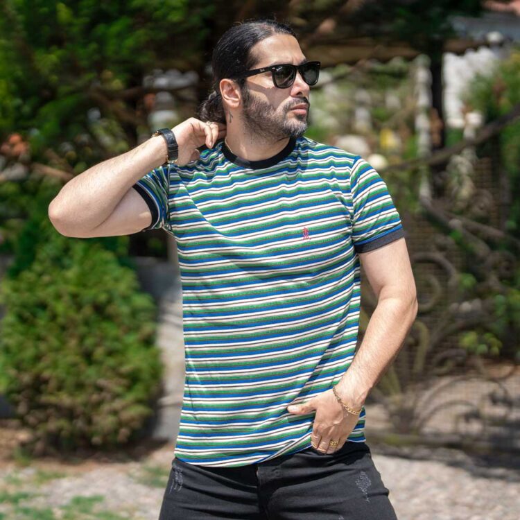 تیشرت مردانه راه راه کد 20786