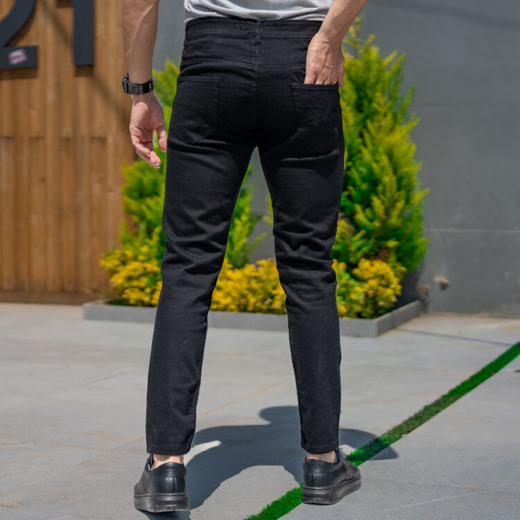 شلوار جین سایز بزرگ مردانه مشکی کد 20832