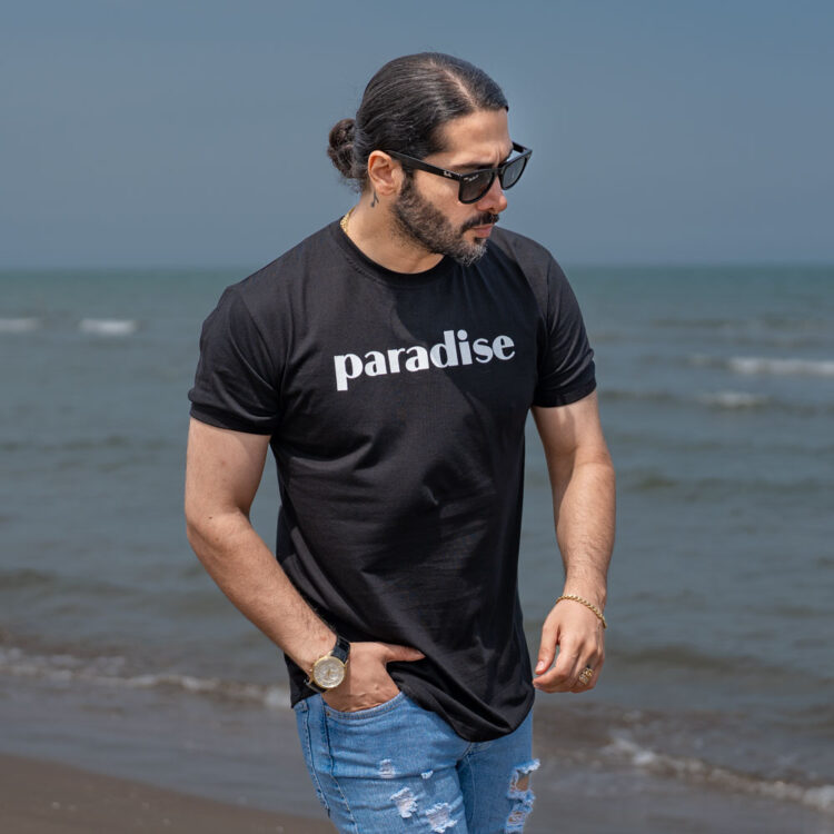 تیشرت مردانه مشکی کد 20851