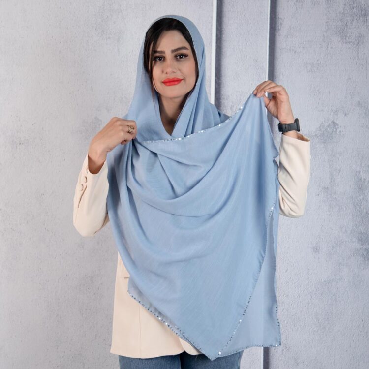 شال لبه پولکی کد 20607