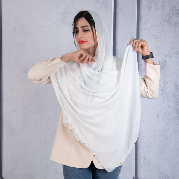 شال لبه پولکی کد 20607