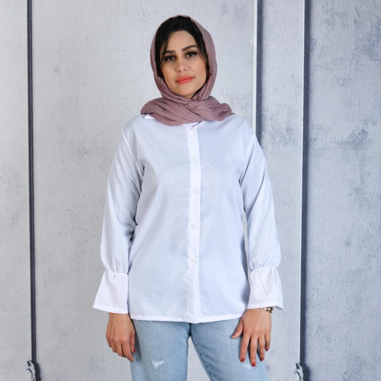 شومیز سفید کد 20780