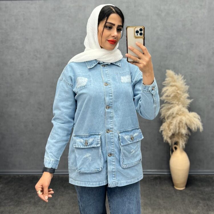 مانتو جین آبی کد 20580