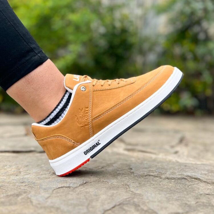 کتانی دخترانه لاگوست عسلی کد 20597