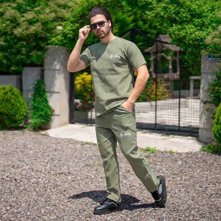 ست تیشرت و شلوار مردانه سدری کد 21143