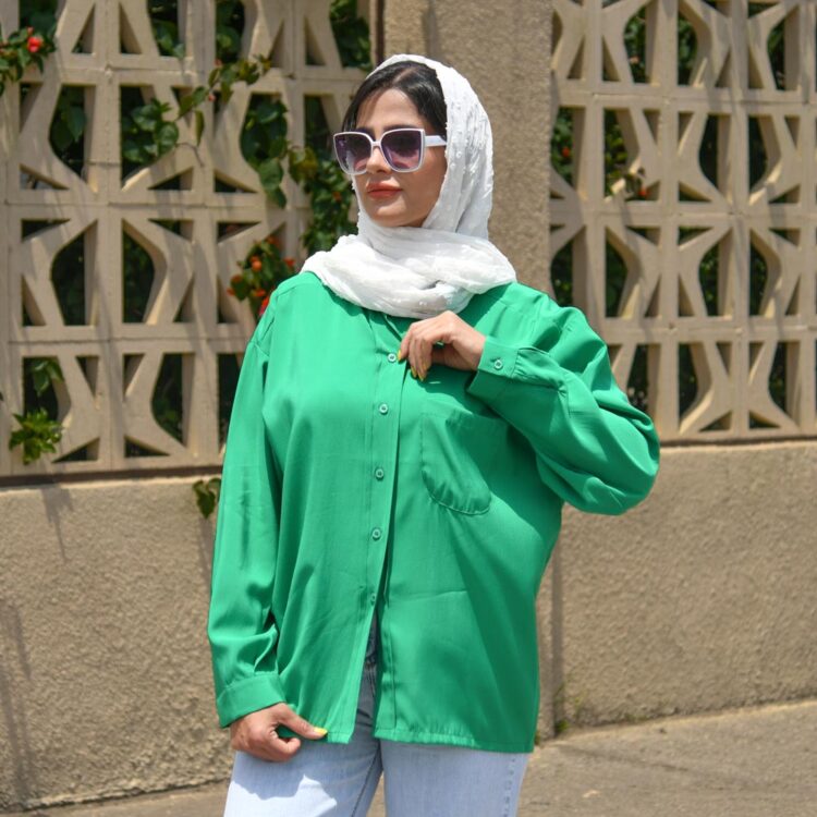 شومیز تک جیب کد 21347