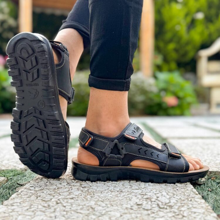 صندل مردانه مشکی کد 21137