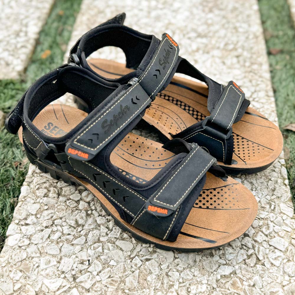 صندل مردانه مشکی کد 21137