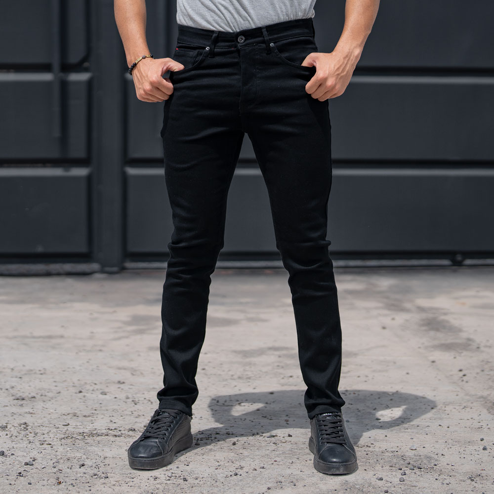 شلوار جین مردانه مشکی کد 21555