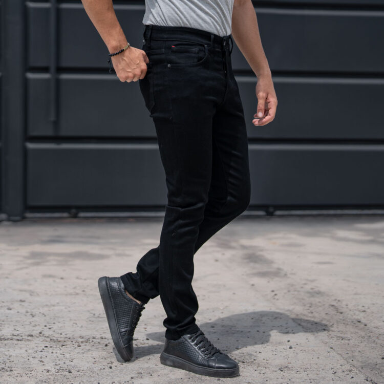 شلوار جین مردانه مشکی کد 21555