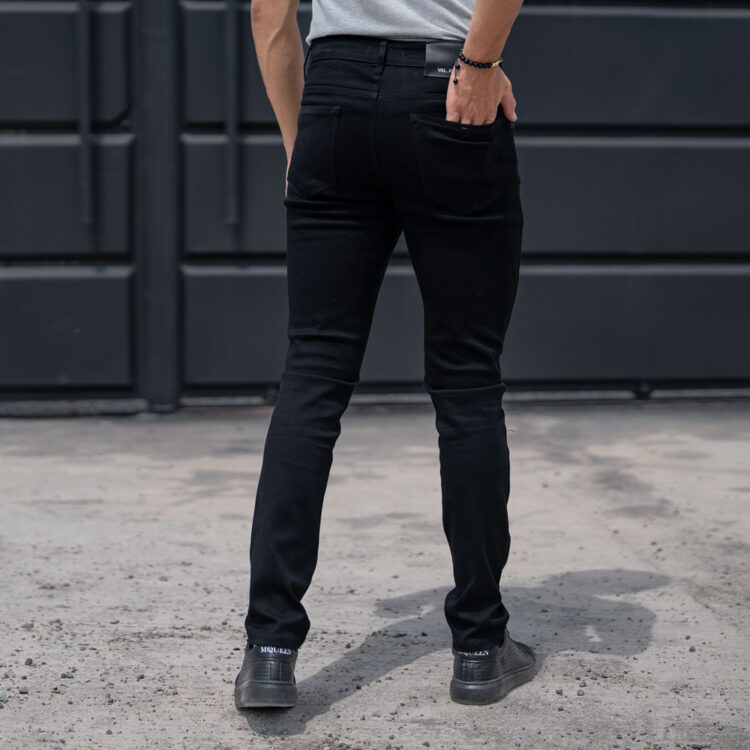 شلوار جین مردانه مشکی کد 21555