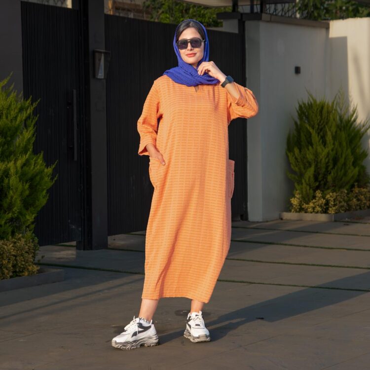 پیراهن بلند دخترانه کد 21665