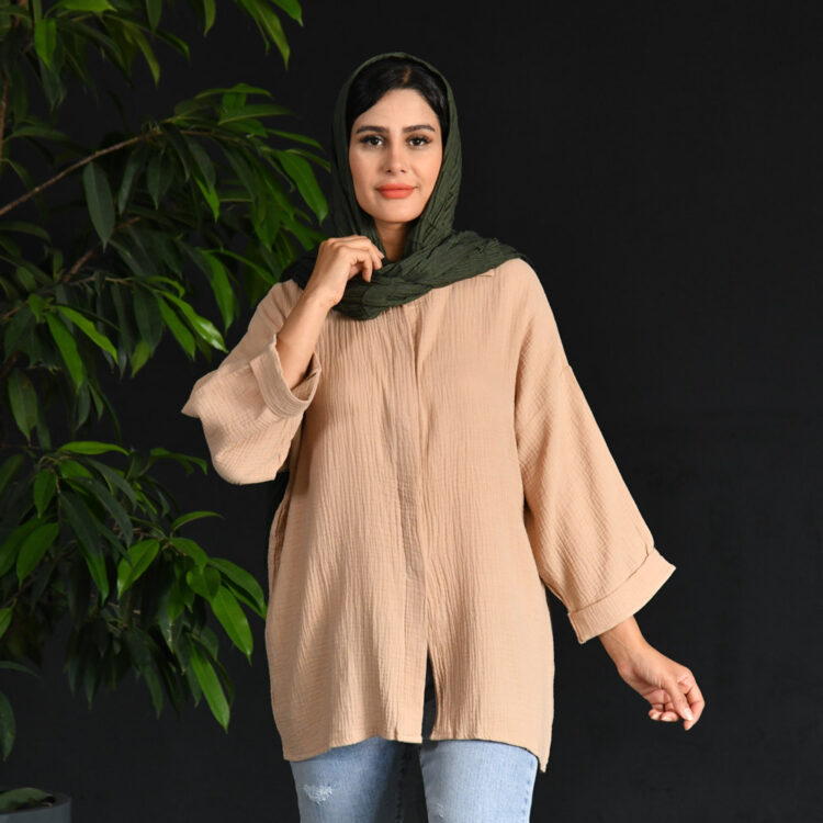 شومیز مانتویی کد 21620