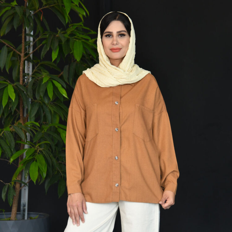 مانتو دو جیب دخترانه کد 21740