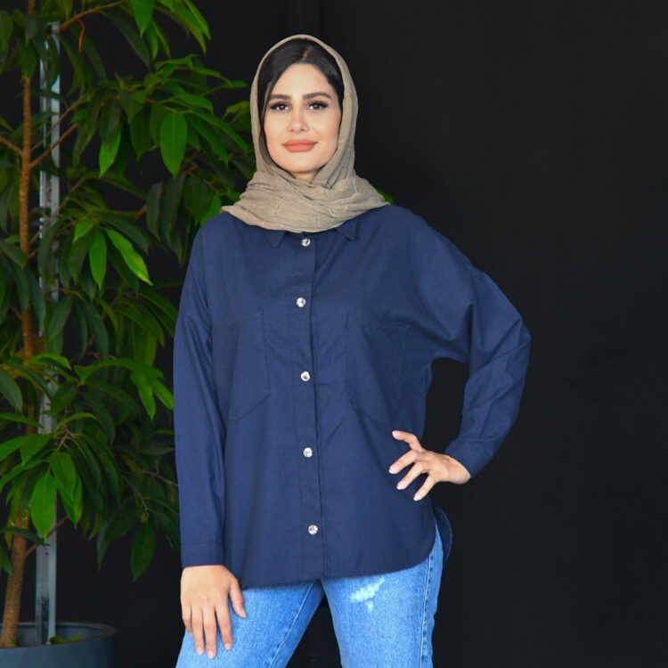 مانتو دو جیب دخترانه کد 21740