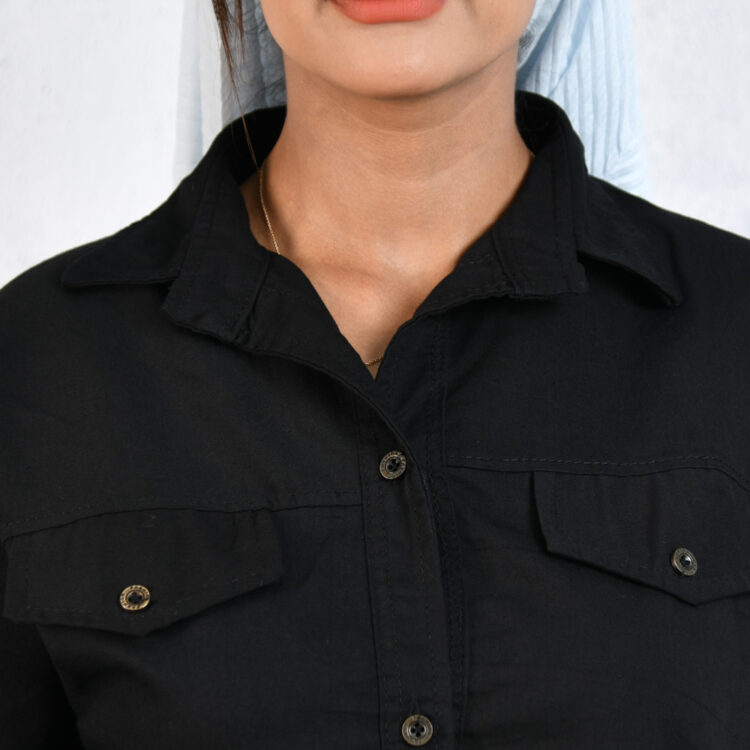 مانتو مشکی کد 21736
