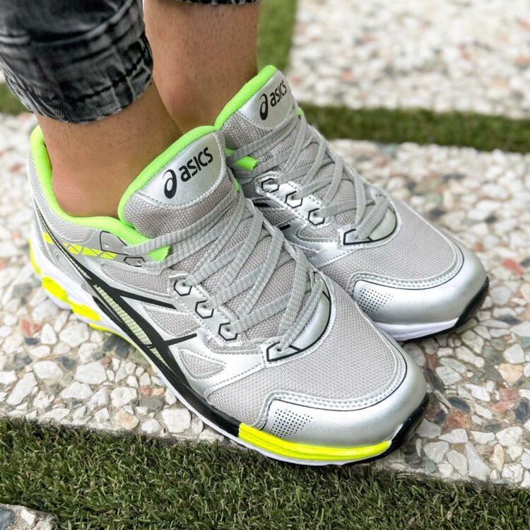 کتانی مردانه آسیکس خاکستری کد 21760