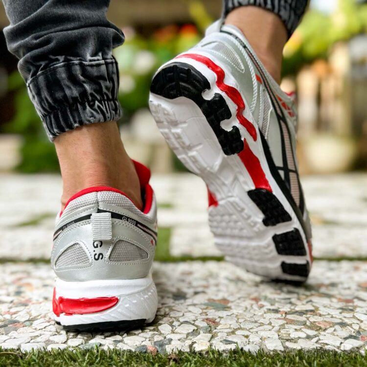 کتانی مردانه آسیکس خاکستری کد 21761