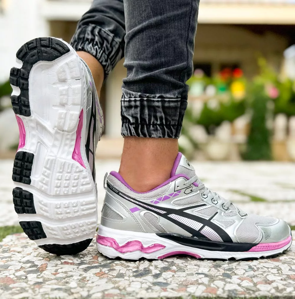 کتانی مردانه آسیکس خاکستری کد 21766