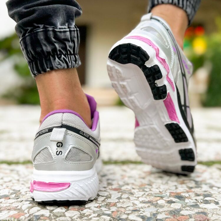 کتانی مردانه آسیکس خاکستری کد 21766