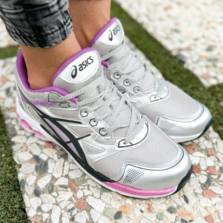 کتانی مردانه آسیکس خاکستری کد 21766