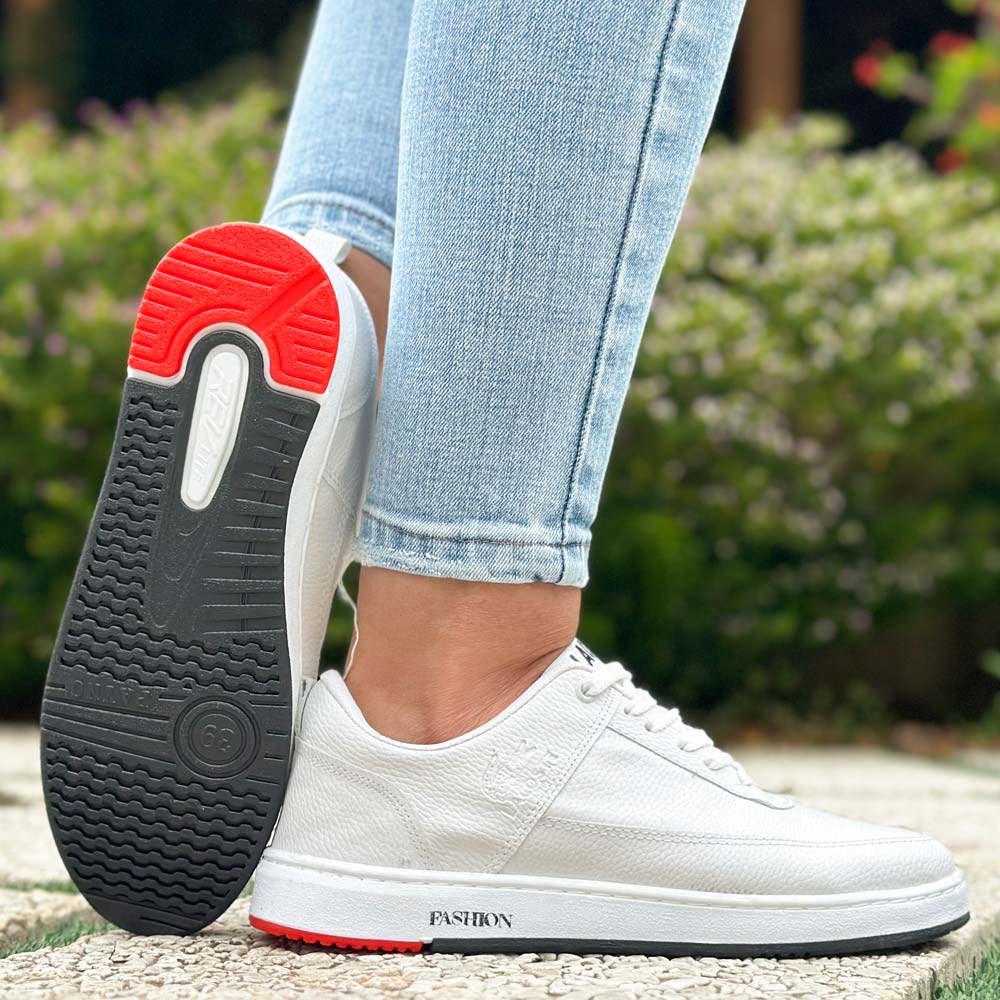 کتانی دخترانه لاگوست سفید کد 21935