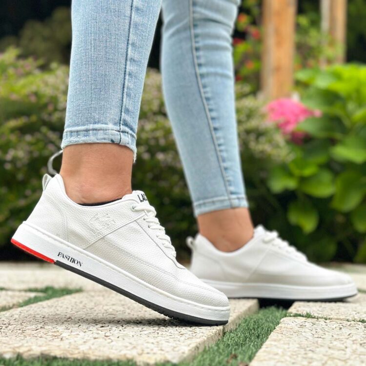 کتانی دخترانه لاگوست سفید کد 21935