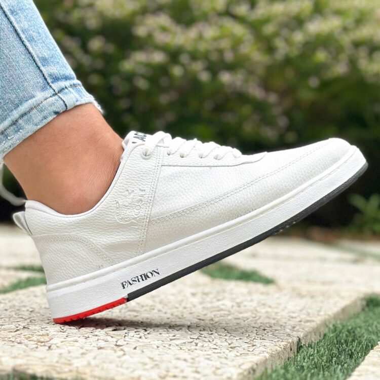 کتانی دخترانه لاگوست سفید کد 21935