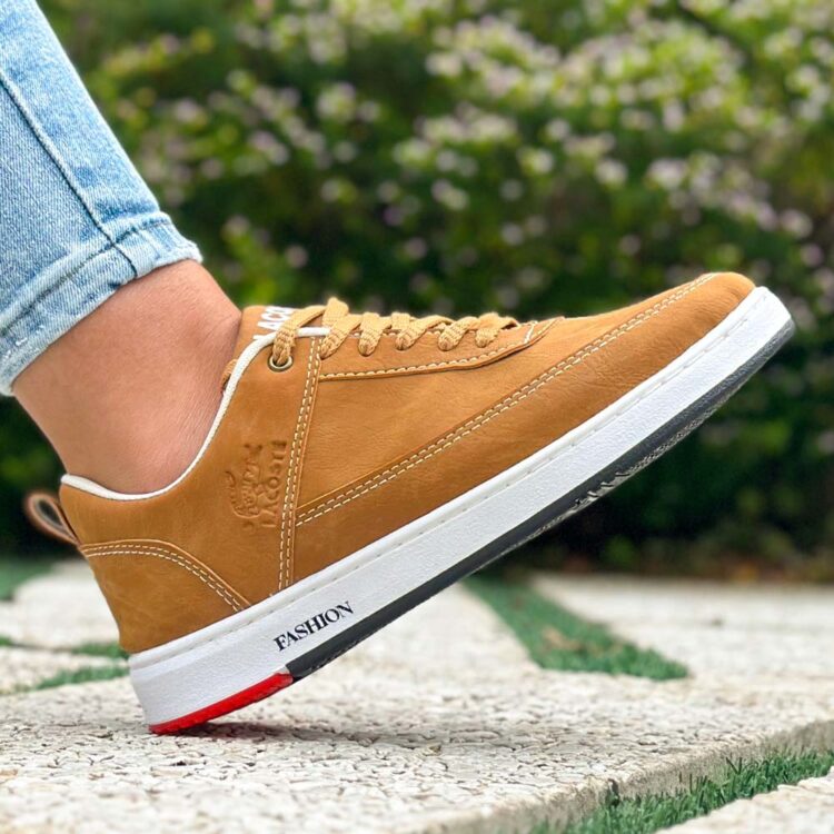 کتانی دخترانه لاگوست عسلی کد 21936