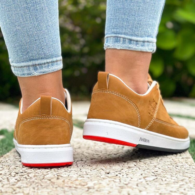 کتانی دخترانه لاگوست عسلی کد 21936