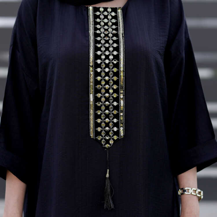 مانتو کفتان مشکی کد 11522