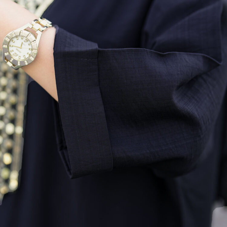 مانتو کفتان مشکی کد 11522